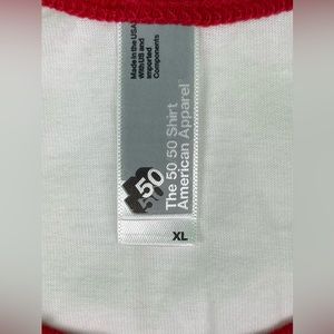 American Apparel 50 50 Shirt 3/4 Sleeve Raglan